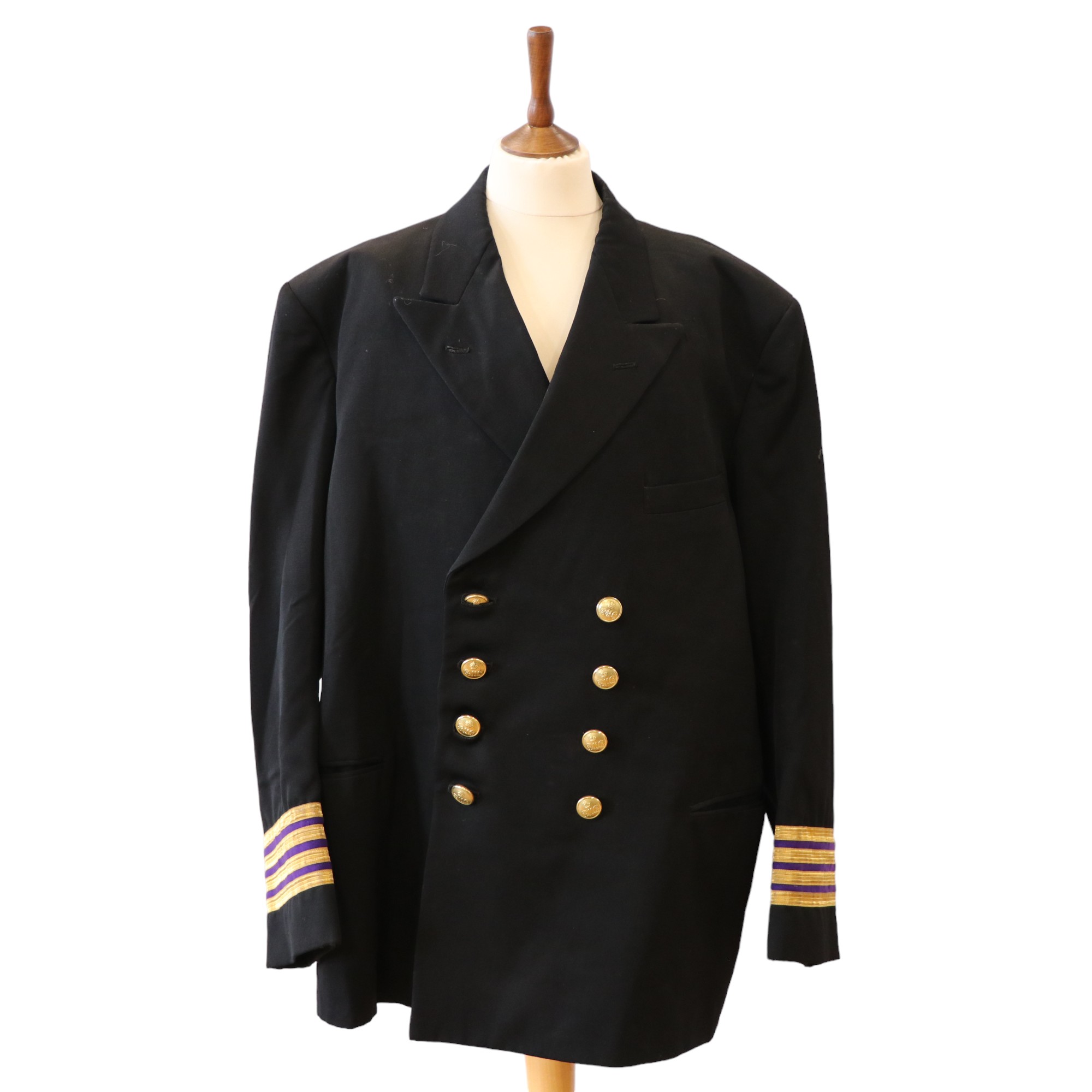 A 1940s Roya Mail Line officer's reefer jacket