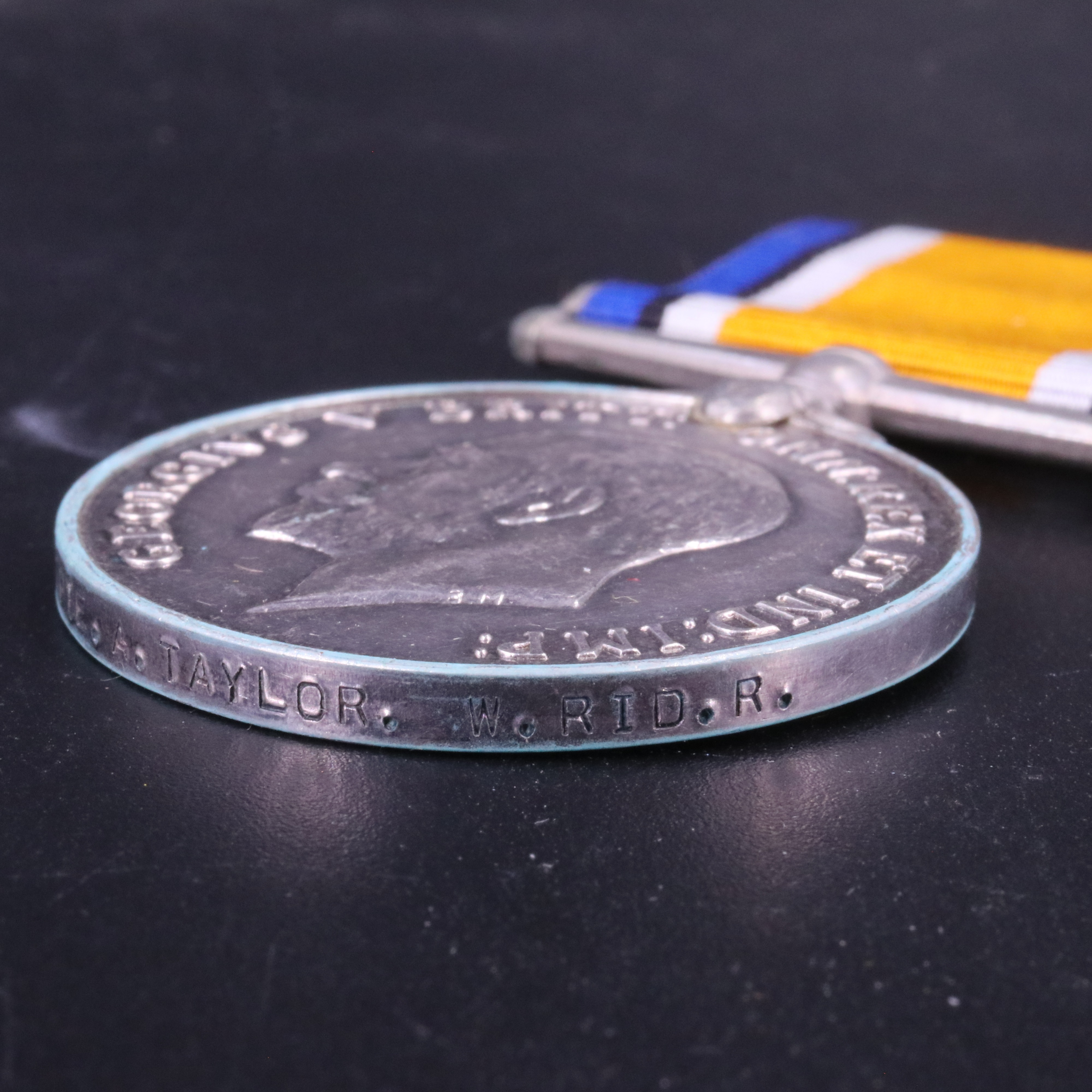 British War and Victory Medals to 6022 Pte A Taylor, West Riding Regiment - Image 6 of 6