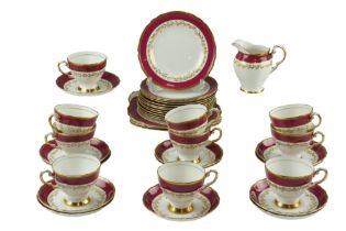 A Royal Tuscan tea set, D2066