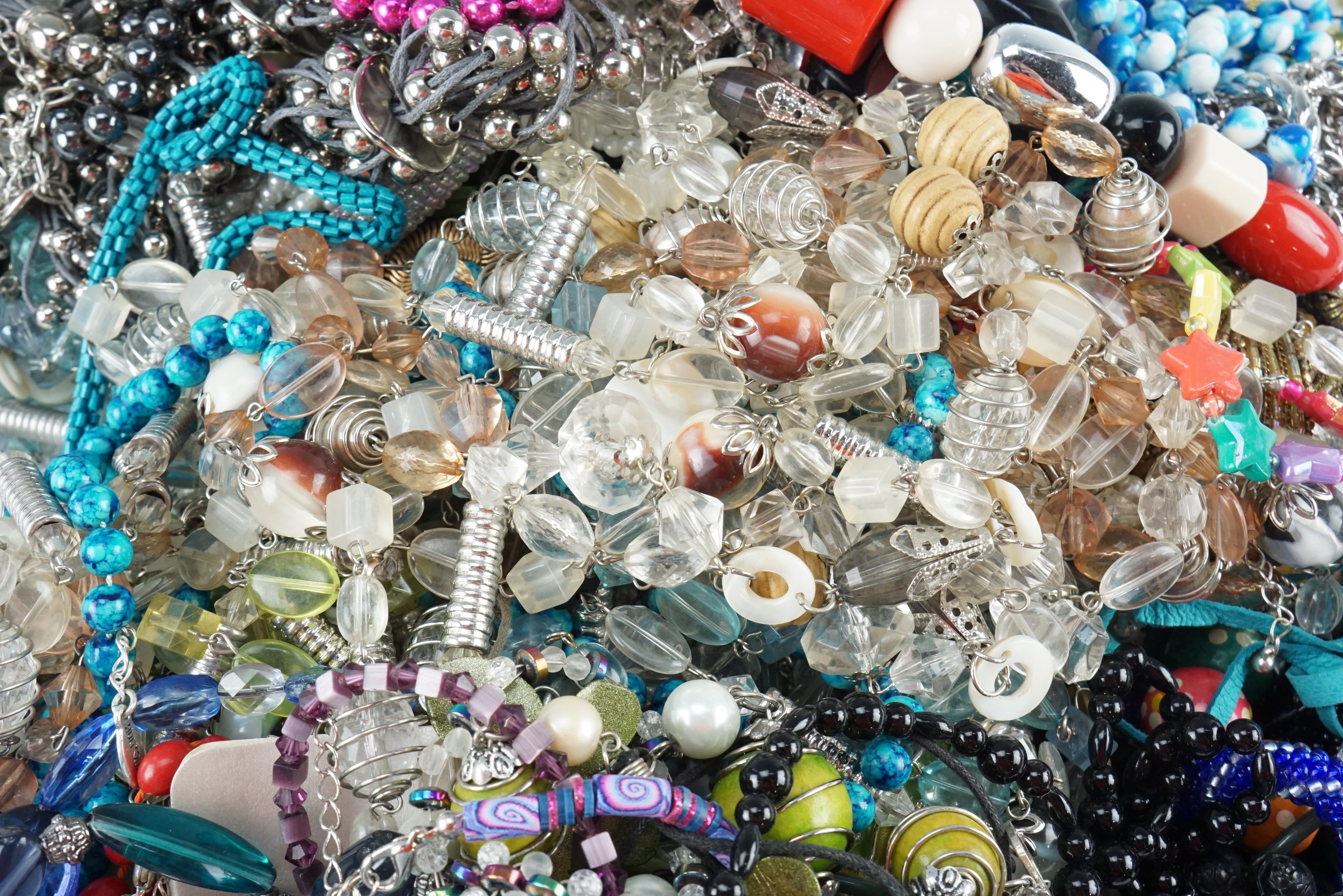 A large quantity of costume jewellery