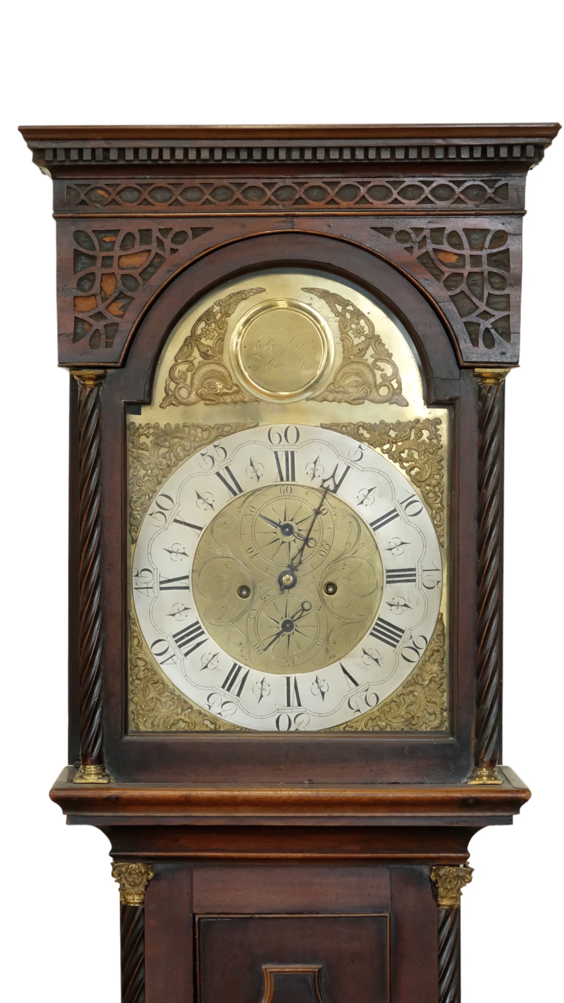 A George III Scottish mahogany long case clock by Robert Coates of Hamilton, the 8-day movement - Image 2 of 7
