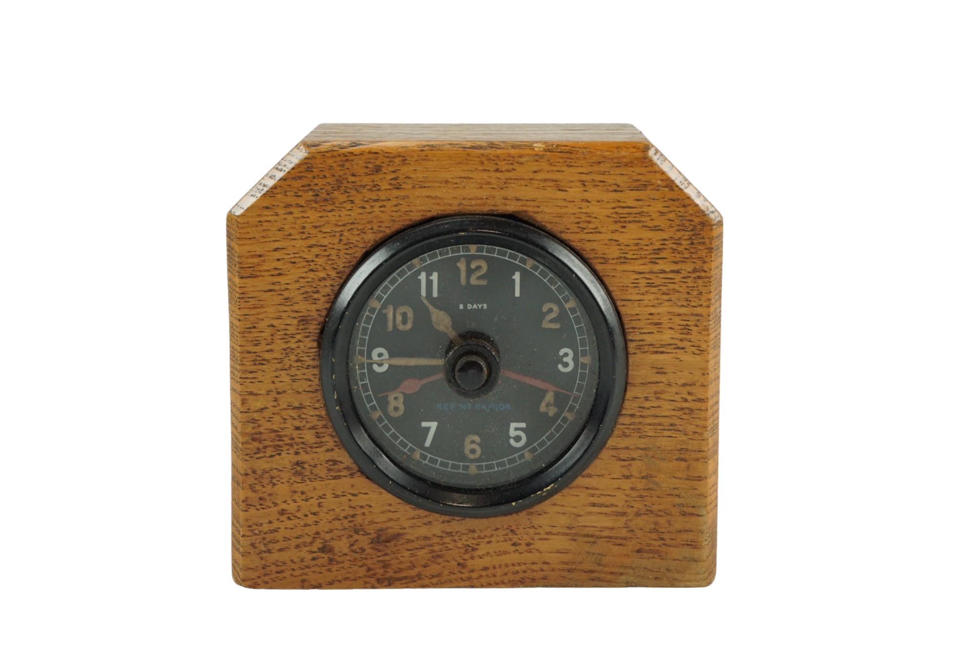 A 1942 dated RAF aircraft 8-day cockpit clock, Air Ministry Stores Ref 6A/1104, [used in some