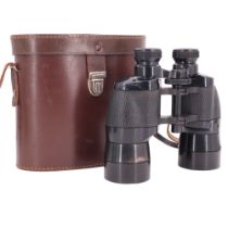 A cased pair of Ross of London 10 x 40 binoculars