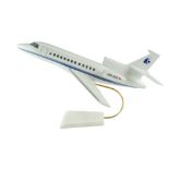 A large scale model Dassault Falcon 900 corporate trijet aircraft and marble stand, injection-