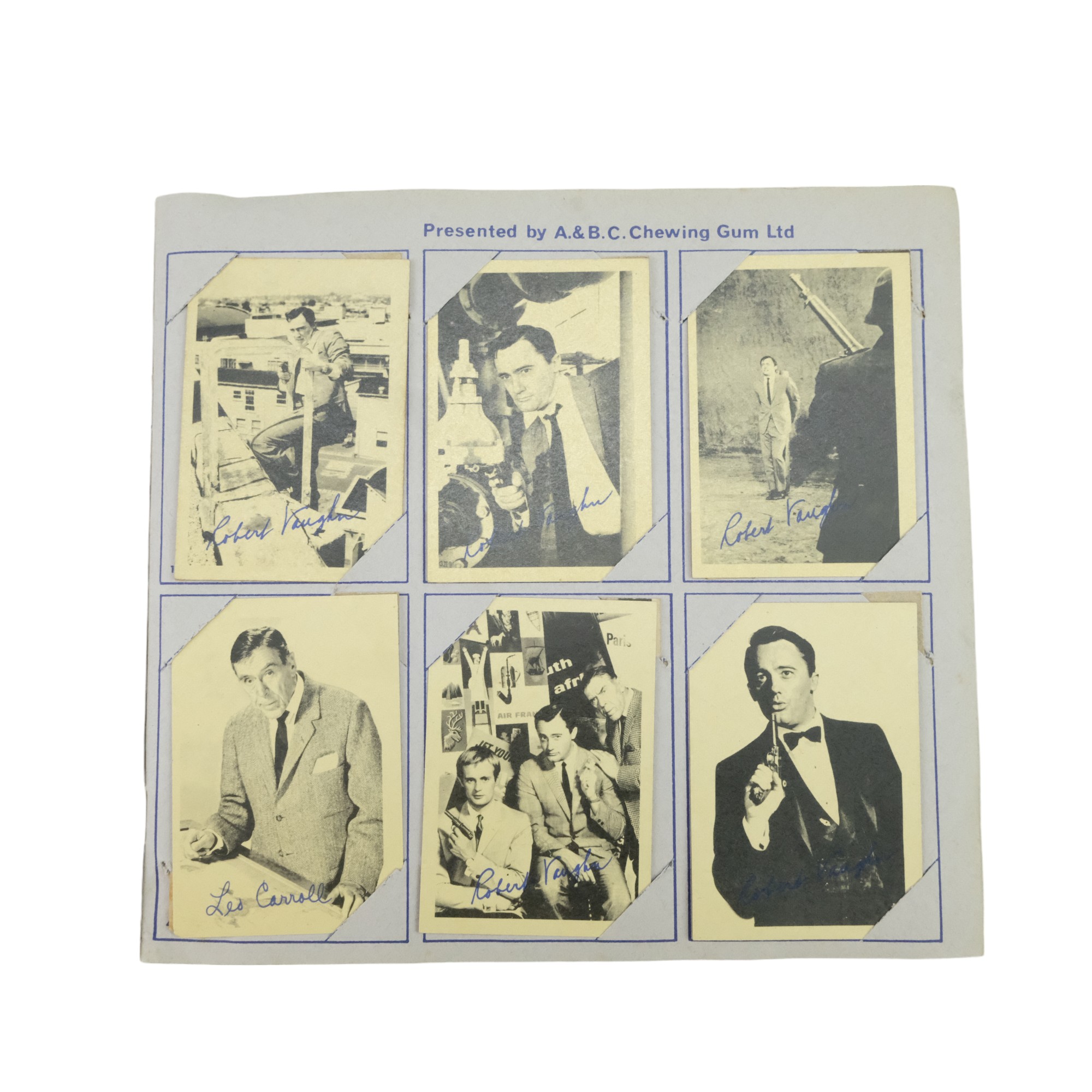 A complete album of 1965 A B & C Chewing Gum Ltd "The Man From U.N.C.L.E" confectionary cards - Image 3 of 8