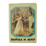 A "War and Peace" 1956 film Russian matchbook set