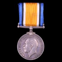 A British War Medal to 10531 Pte W T Weaver, Border Regiment