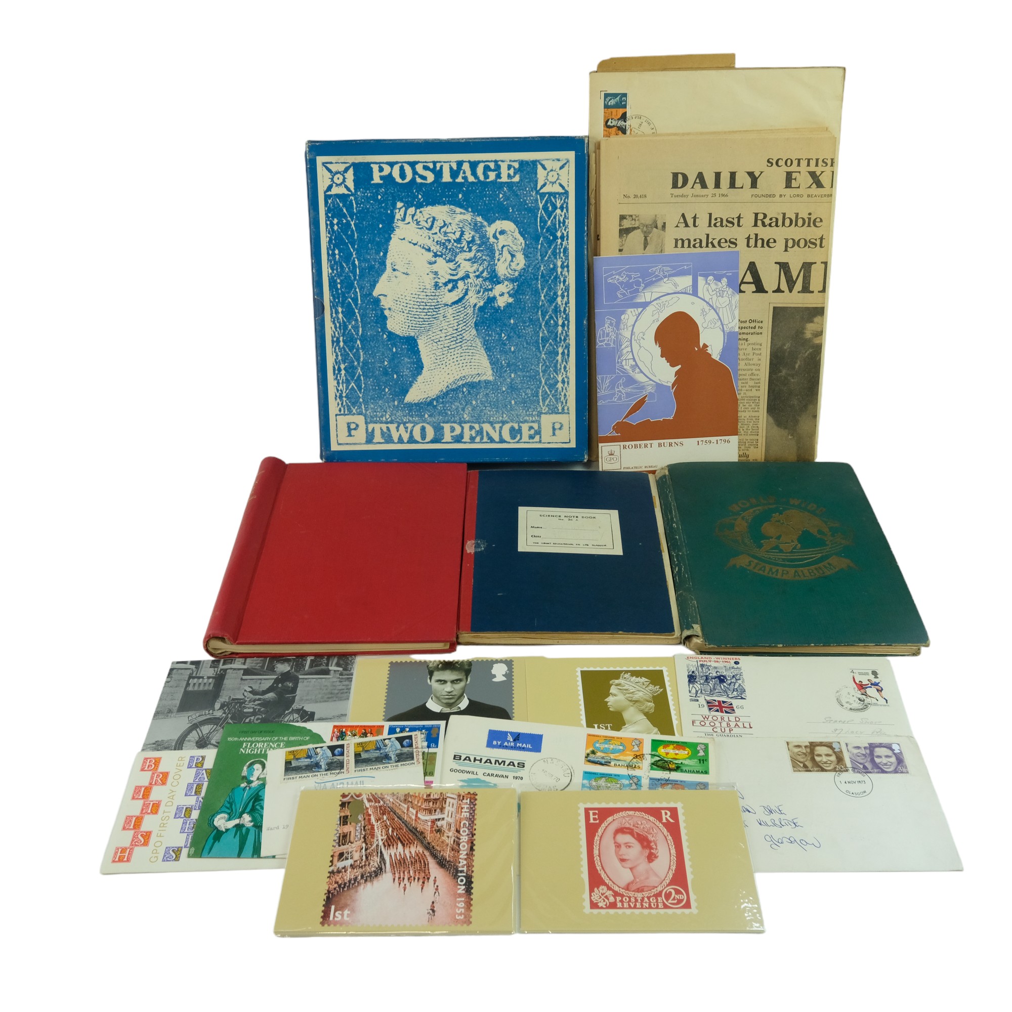 A collection of 19th Century and later GB and world stamps, first-day covers, etc
