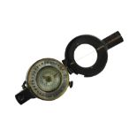 A Second World War British Army 1940 Mk III prismatic marching compass by T.G. Co Ltd