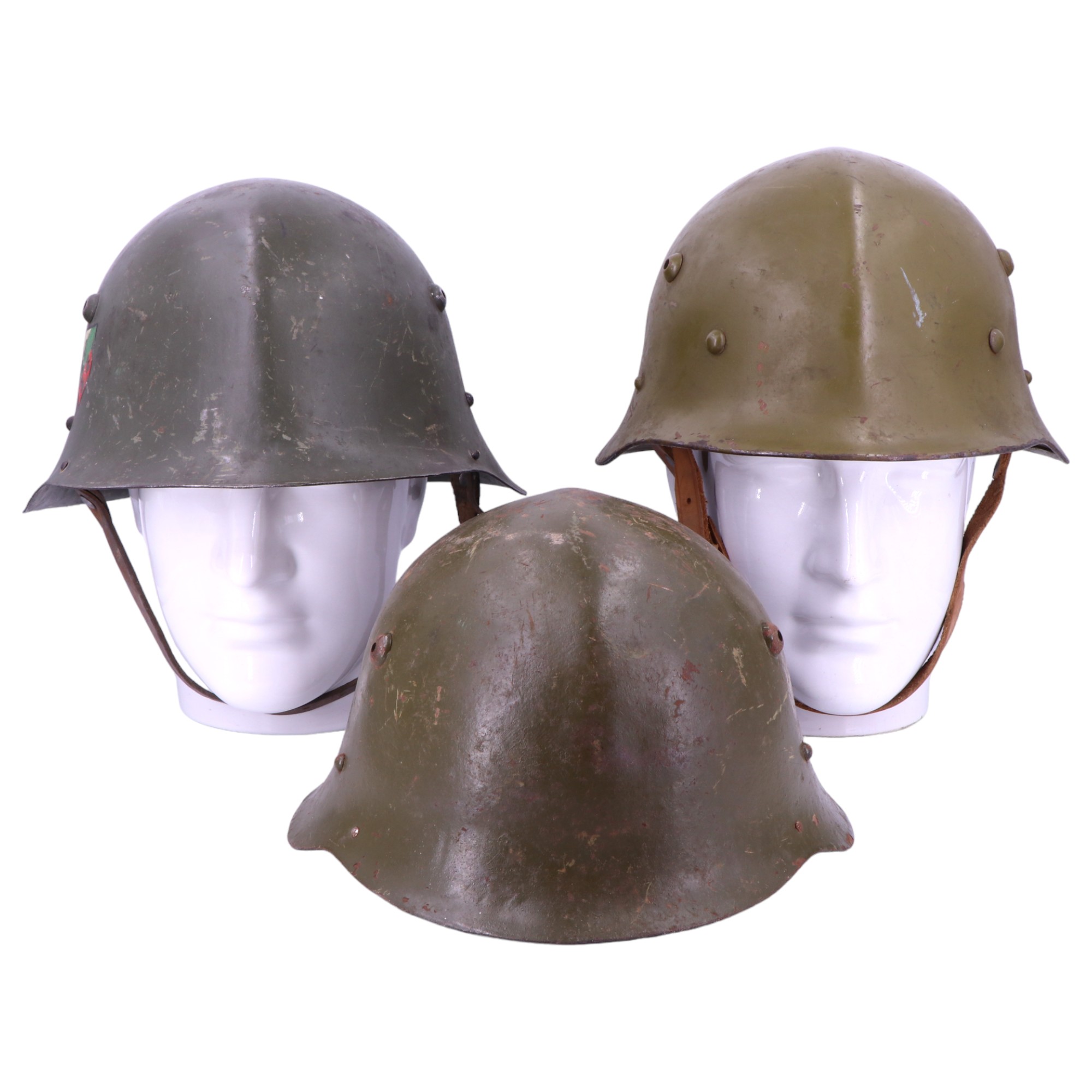 Bulgarian Army M36 helmets, types A, B and C