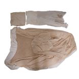 Two inter-War / Second World War British army officer's mosquito nets, in a cotton bag bearing the