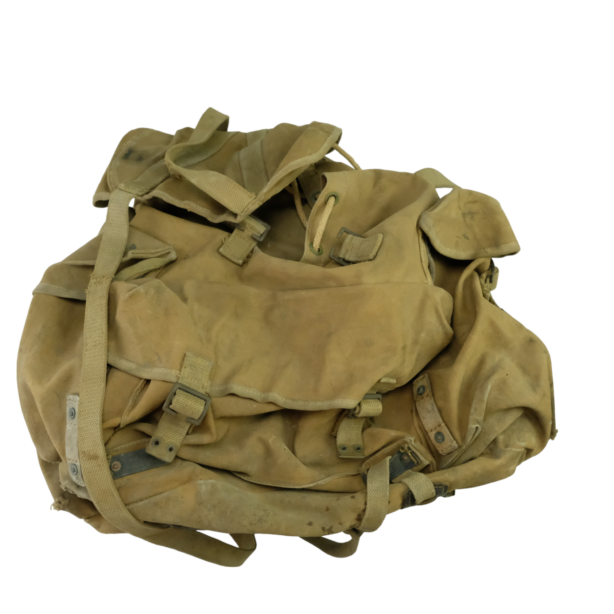 A Second World War British army Bergen rucksack