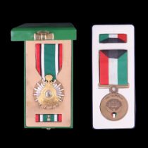 Two Liberation of Kuwait medals