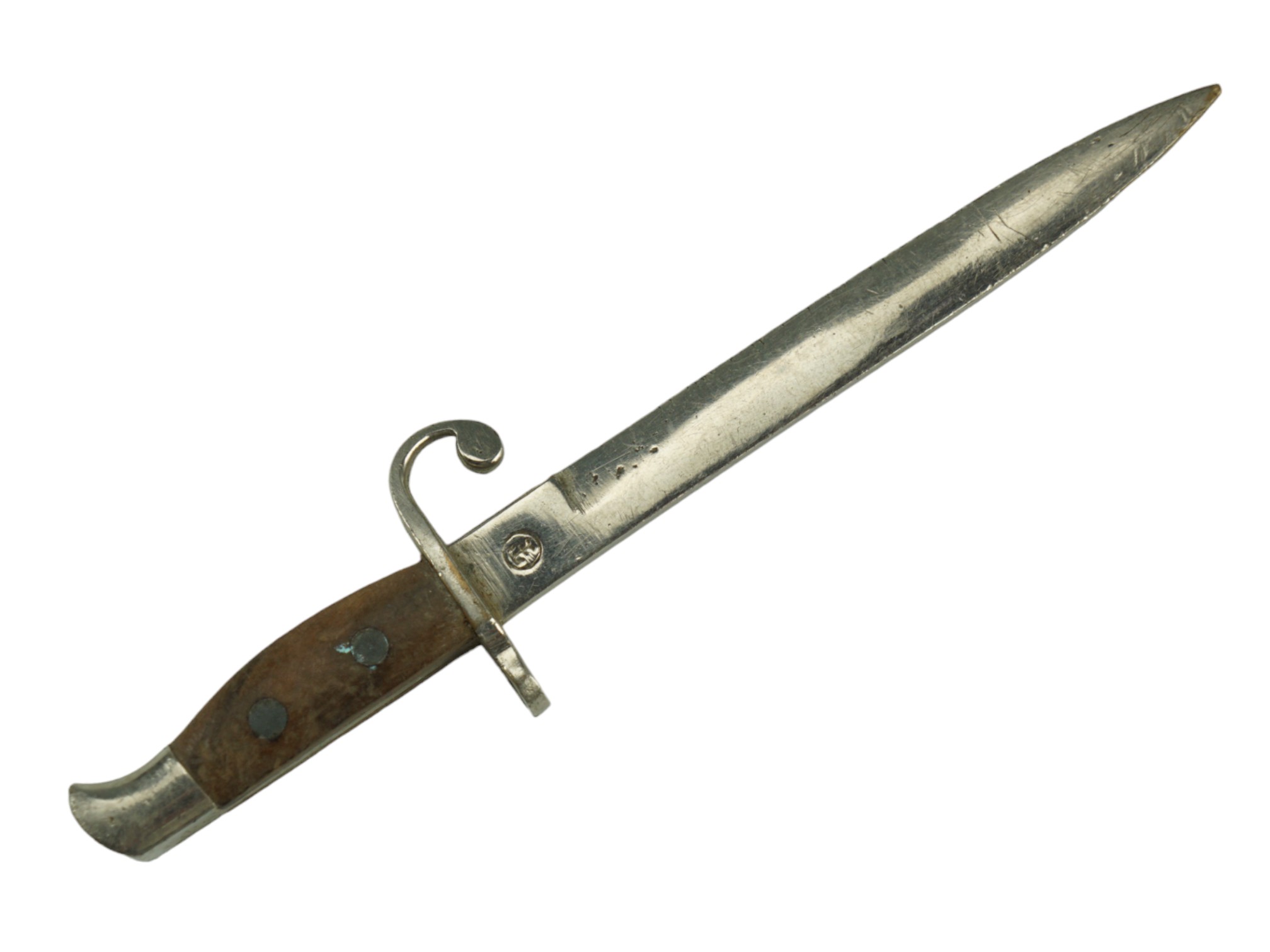 A Great War souvenir miniature bayonet inscribed Bruxelles, 12 cm - Image 2 of 2