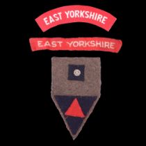 Second World War East Yorkshire Regiment 3rd Infantry division combined arm insignia together with