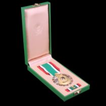 A cased Saudi Liberation of Kuwait medal to 24782602 Gnr M A Robinson