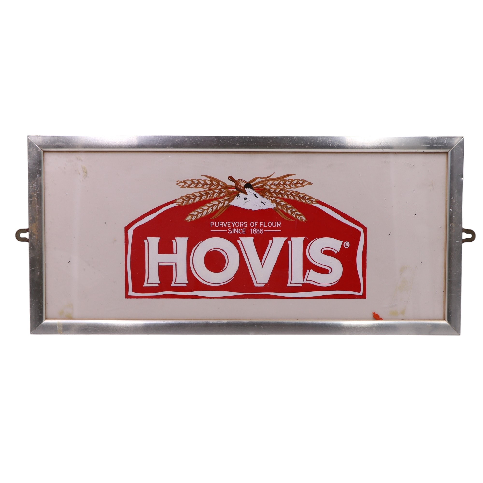 Seven hand-painted and transfer-printed advertising boards including Lyons Cakes, Hovis, and Mr - Image 3 of 8