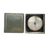 A 1950s Stratton marcasite-set powder compact