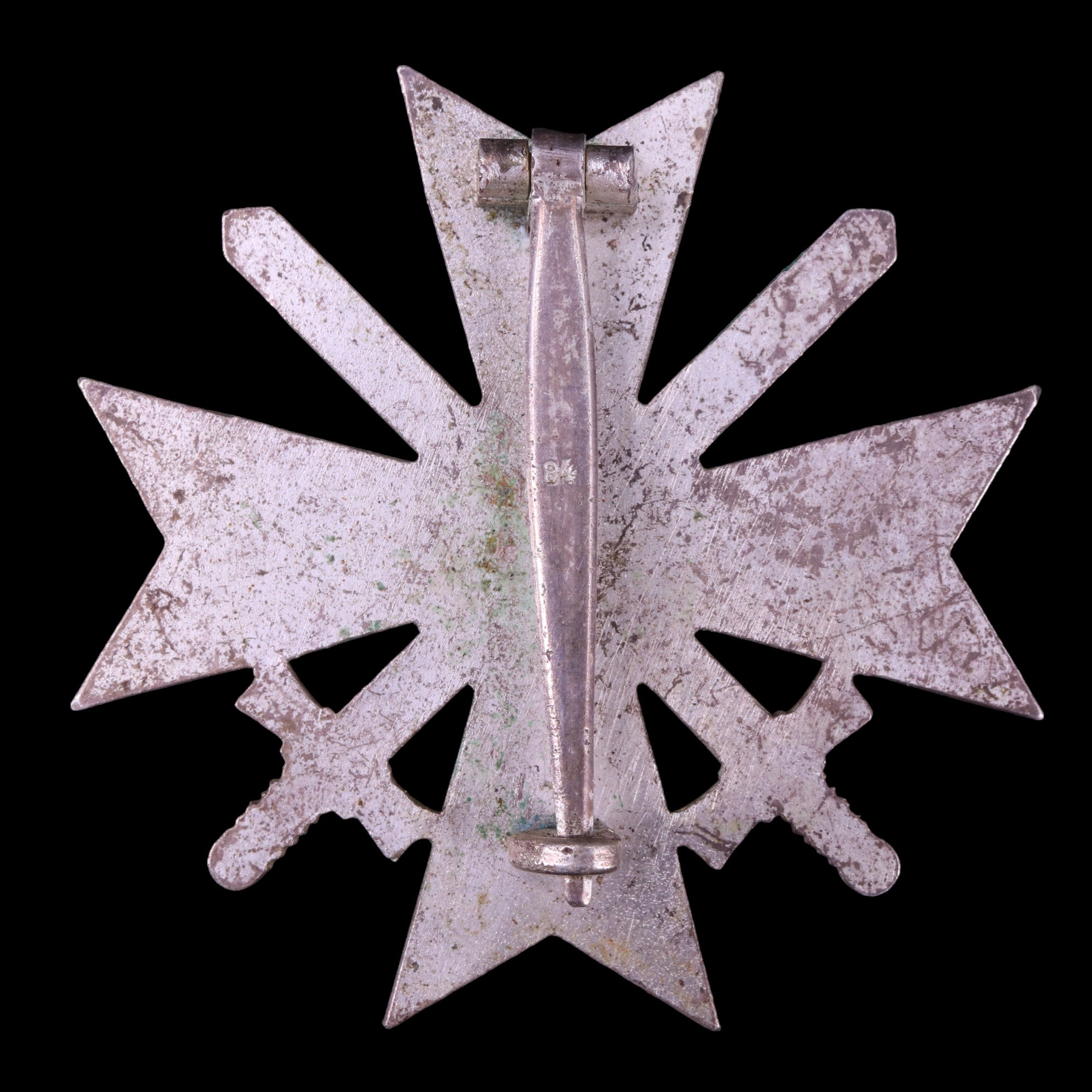 A German Third Reich War Merit Cross with swords, first class, its pin marked 84 - Image 2 of 2