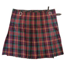 A tartan kilt, by Glenisla Kilts, pure new wool, waist 42 and length 25 inches