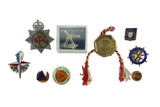A small collection of vintage lapel badges etc including British Aerospace, Festival of Britain, The