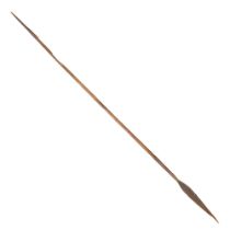 An antique African spear, 169 cm