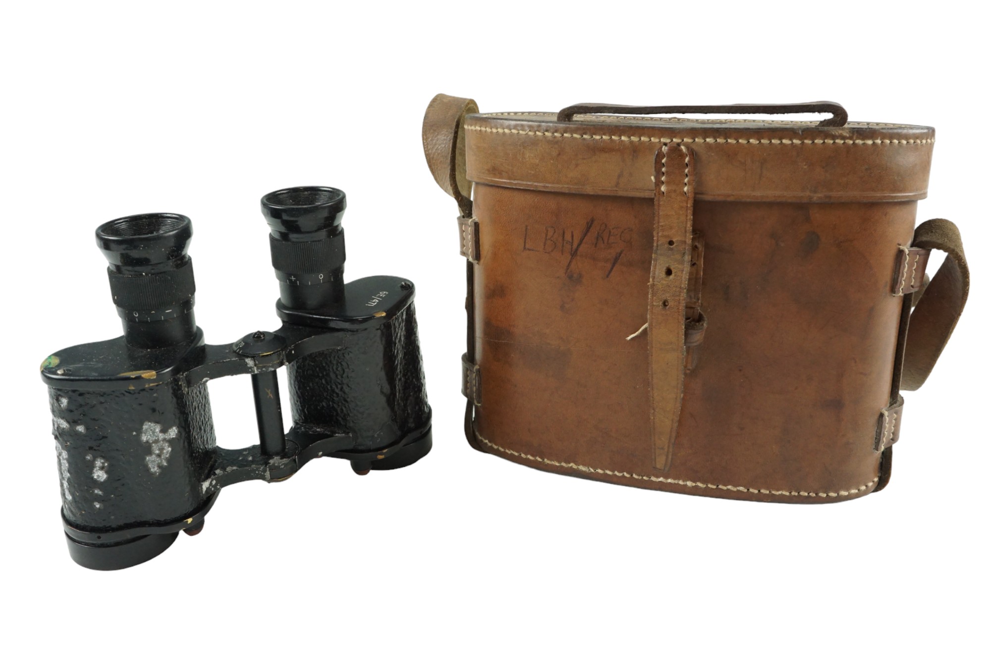 A cased set of Second World War RAF binoculars, Air Ministry Stores Reference 6E/471