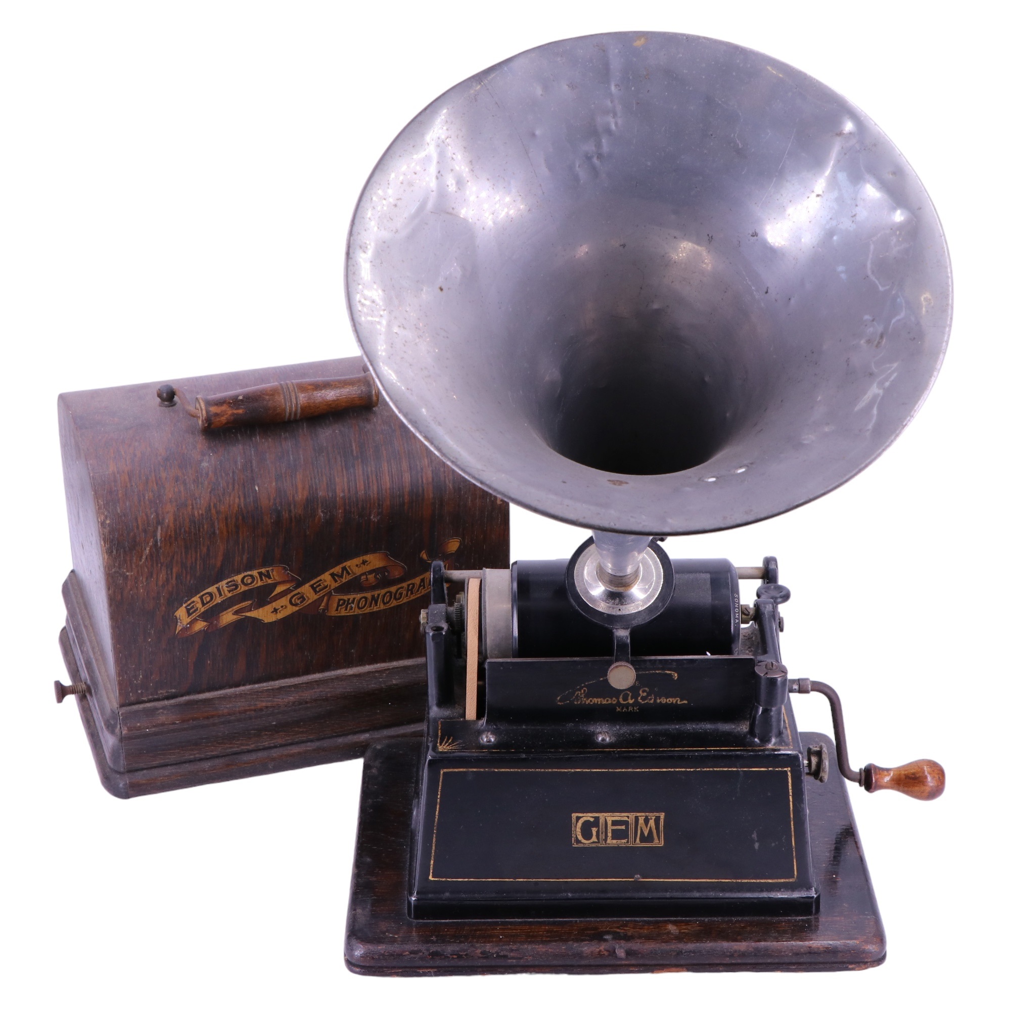 A late 19th / early 20th Century Edison Gem phonograph