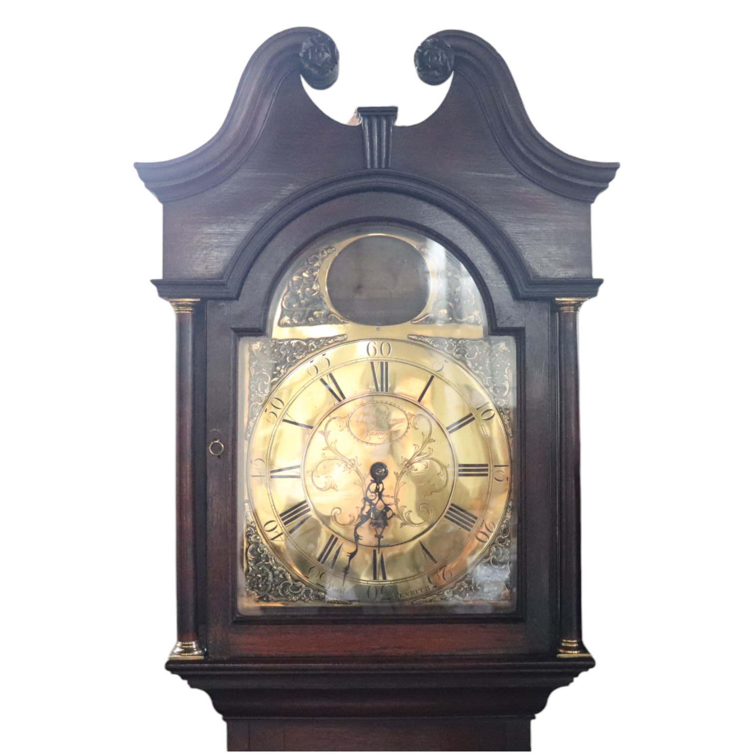 Porthouse of Penrith A late 18th Century brass-faced 30-hour long case clock, its face bearing - Image 4 of 4