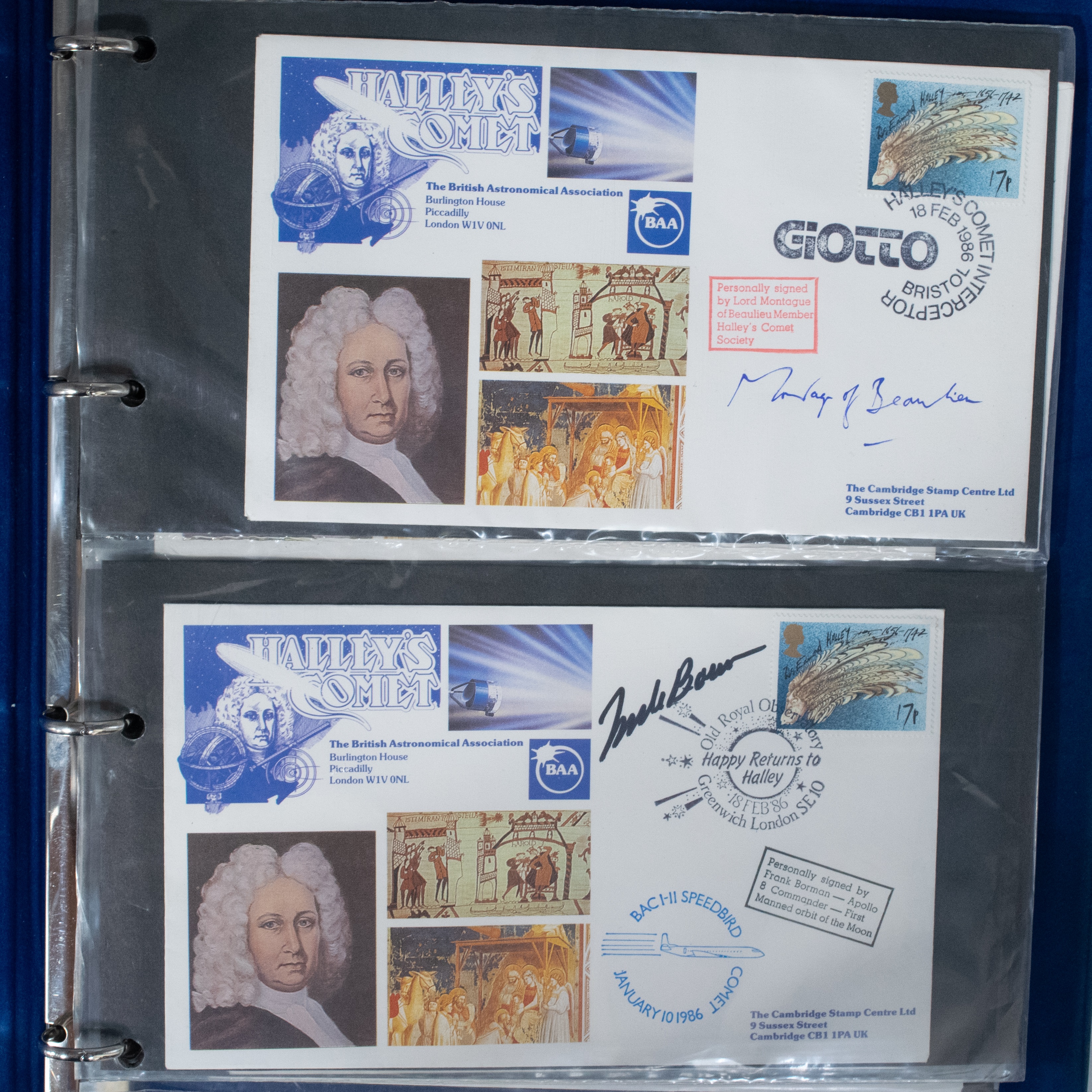 [ Autograph / Space Exploration / Astronomy ] Sixteen 1986 Halley's Comet and Sir Edmond Halley - Image 8 of 12