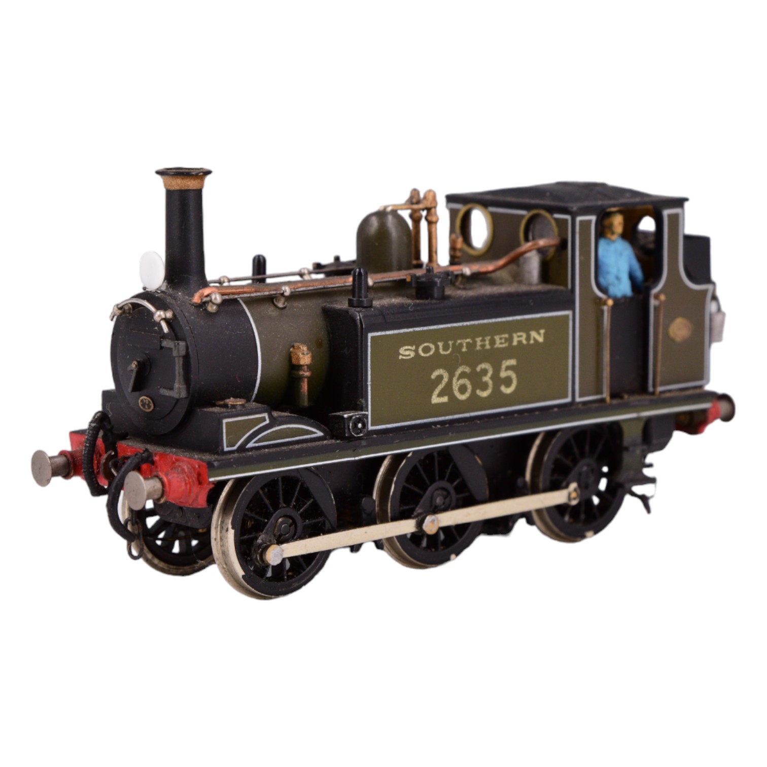 A kit-built EM gauge Southern 0-6-0 railway locomotive no 2635