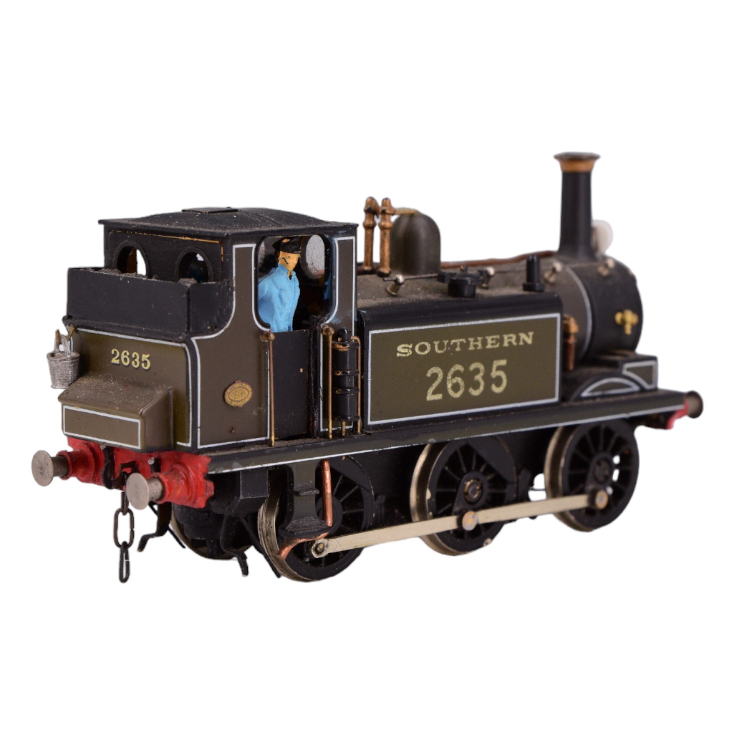 A kit-built EM gauge Southern 0-6-0 railway locomotive no 2635