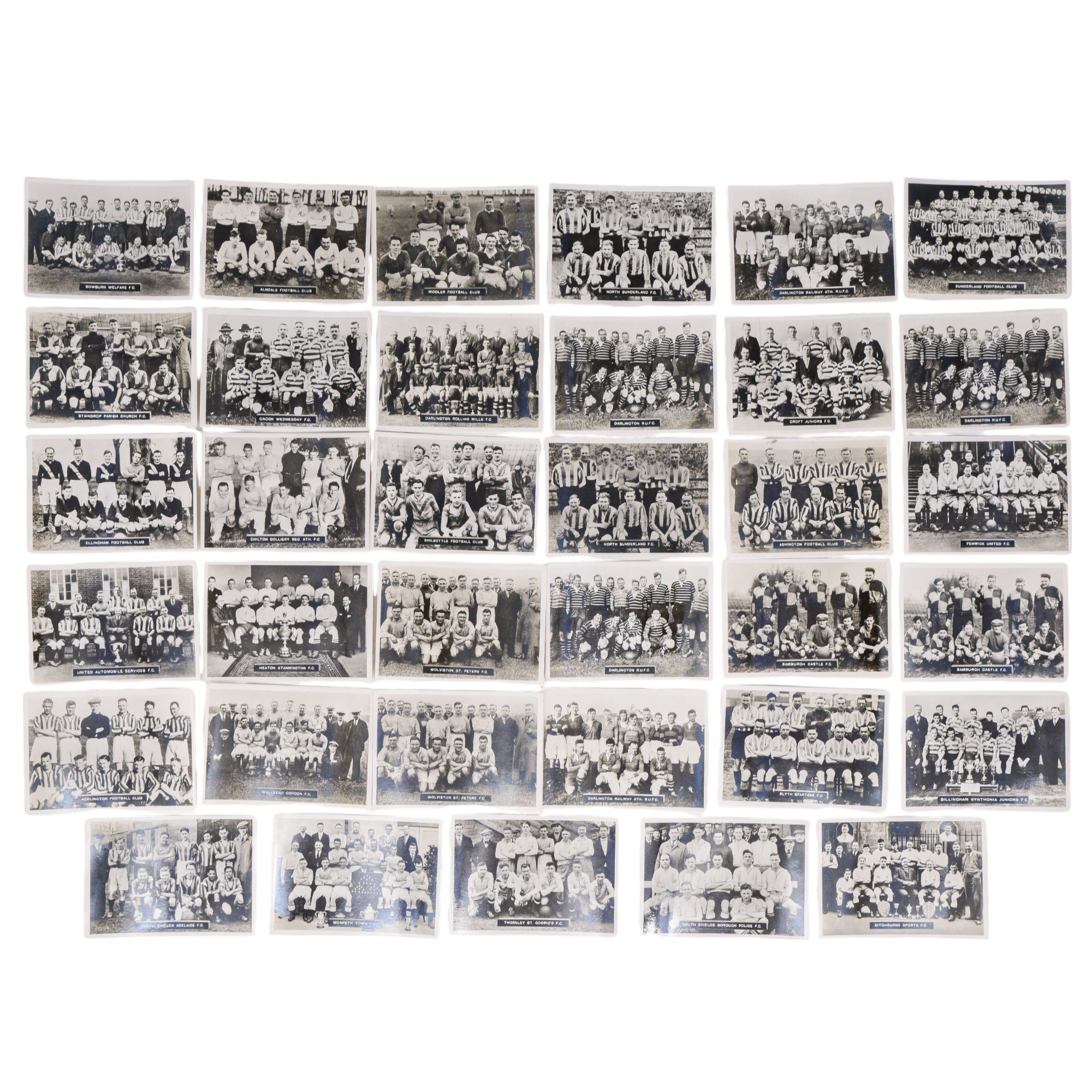 A group of 1930s Ardath Tobacco Co Ltd Photocards relating to football, [ cigarette cards ]