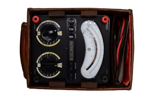 An AVO Avometer 8 Mk 5 multimeter in hide case with instructions and accessories, together with - Image 2 of 4