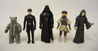 Original 1977 toy figure of Darth Vader, and four other Star Wars figures