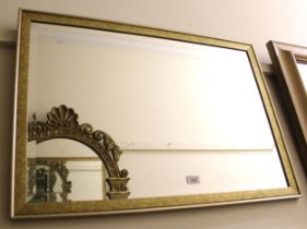 Reproduction gilt framed bevel edged wall mirror, 57 x 82cm