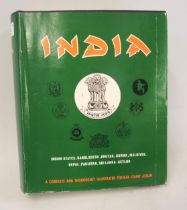 Large stamp album containing a collection of India and its states