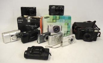 Sony RX100 VII Cybershot camera, together with a small quantity of other cameras There is no charger