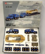 Two Corgi diecast metal Heavy Haulage Scammell Contractors with trailer, 1/50th scale,