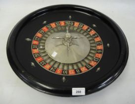 French JAL roulette wheel, 48cm diameter