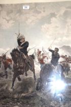 Group of four military related prints, ' Floreat Etona ', ' The Last Stand of the Imperial Guards at