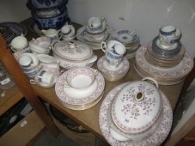 Royal Crown Derby Brittany pattern part dinner service including two tureens, together with a