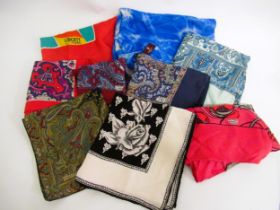 Quantity of various Liberty scarves and pocket squares