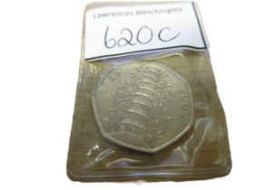 Rare Kew Gardens Gardens 2009 50p coin (circulated)