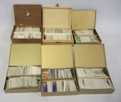 Box containing a collection of various mint unused British stamps