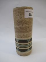 Small Troika cylindrical vase 14cm tall, 6cm diameter. In good condition