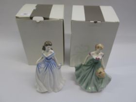 Two Royal Doulton figures, ' Charlotte ' HN4092 and ' Loving Thought ' HN4318, with boxes