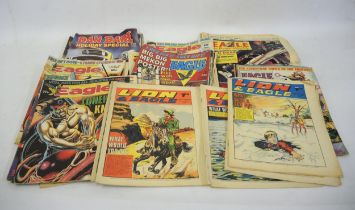 Small quantity of mid 20th Century comics including ' The Eagle and the Lion '