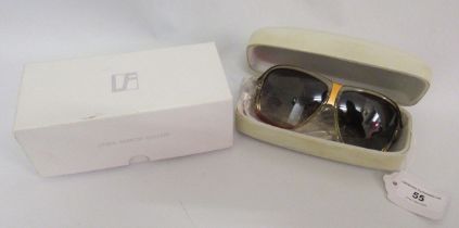 Matthew Williamson for Linda Farrow oversized sunglasses, with original case and packaging