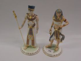 Two Wedgwood Limited Edition figures, ' Tutankamun, The Boy King ' No. 1442 of 9500 and '